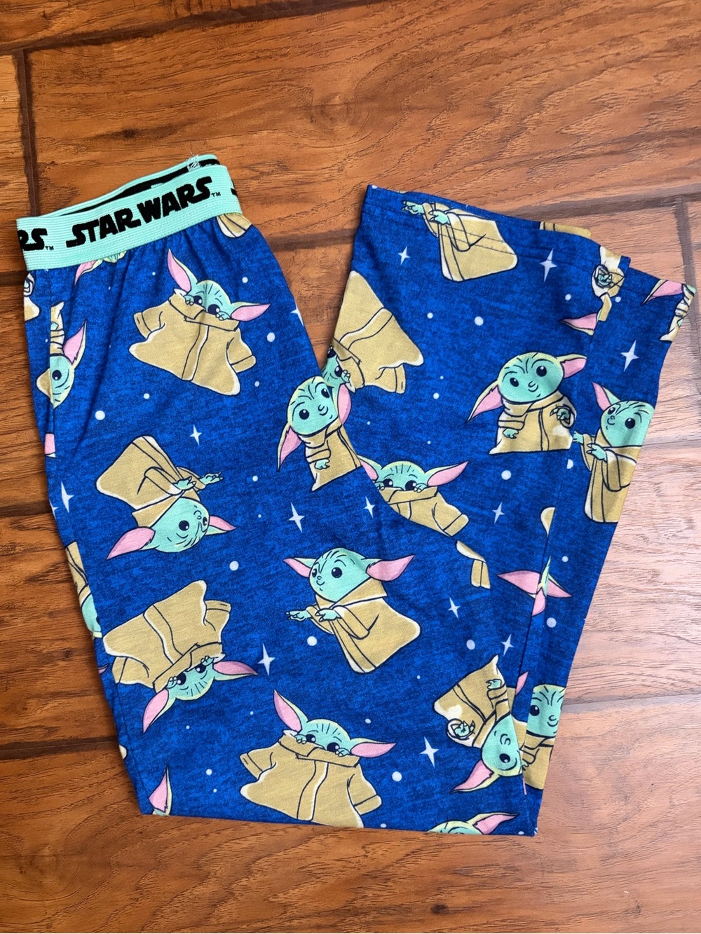 Star Wars Grogu Blue Kids Pajama Bottoms